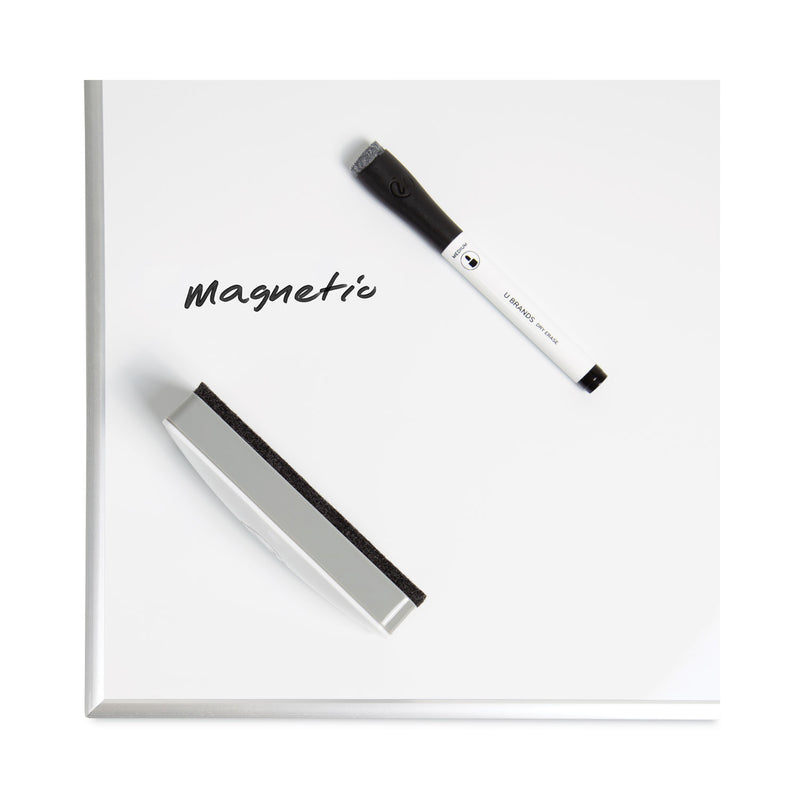 U Brands Side Magnetic Dry Erase Board Eraser, 5" x 2" x 1"