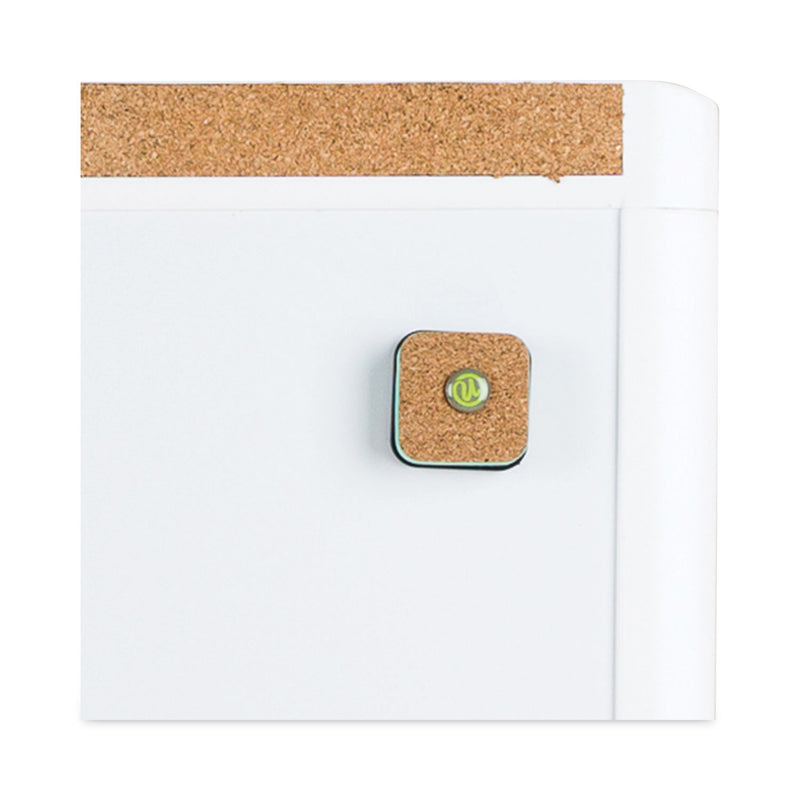 U Brands PINIT Magnetic Dry Erase Board with Plastic Frame, 20 x 16, White Surface and Frame