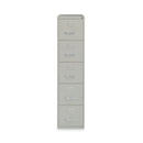 Hirsh Industries Vertical Letter File Cabinet, 4 Letter-Size File Drawers, Light Gray, 15 x 26.5 x 61.37