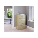 Hirsh Industries Lateral File Cabinet, 4 Letter/Legal/A4-Size File Drawers, Putty, 30 x 18.62 x 52.5