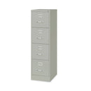 Hirsh Industries Vertical Letter File Cabinet, 4 Letter-Size File Drawers, Light Gray, 15 x 22 x 52