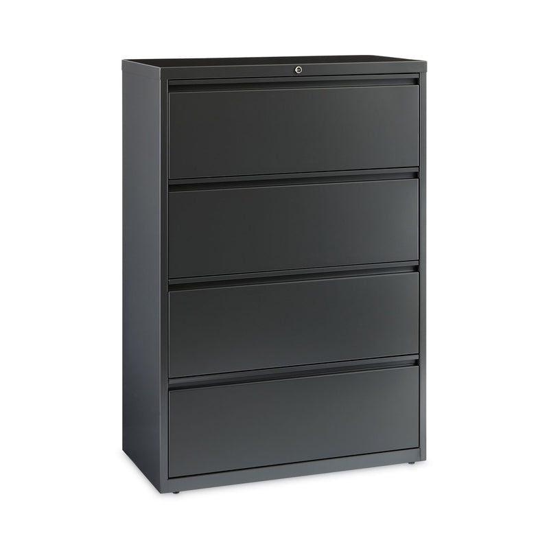 Hirsh Industries Lateral File Cabinet, 4 Letter/Legal/A4-Size File Drawers, Charcoal, 36 x 18.62 x 52.5