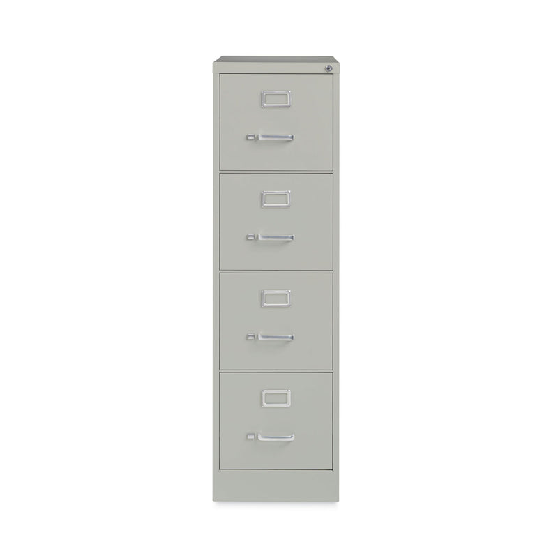 Hirsh Industries Vertical Letter File Cabinet, 4 Letter-Size File Drawers, Light Gray, 15 x 22 x 52