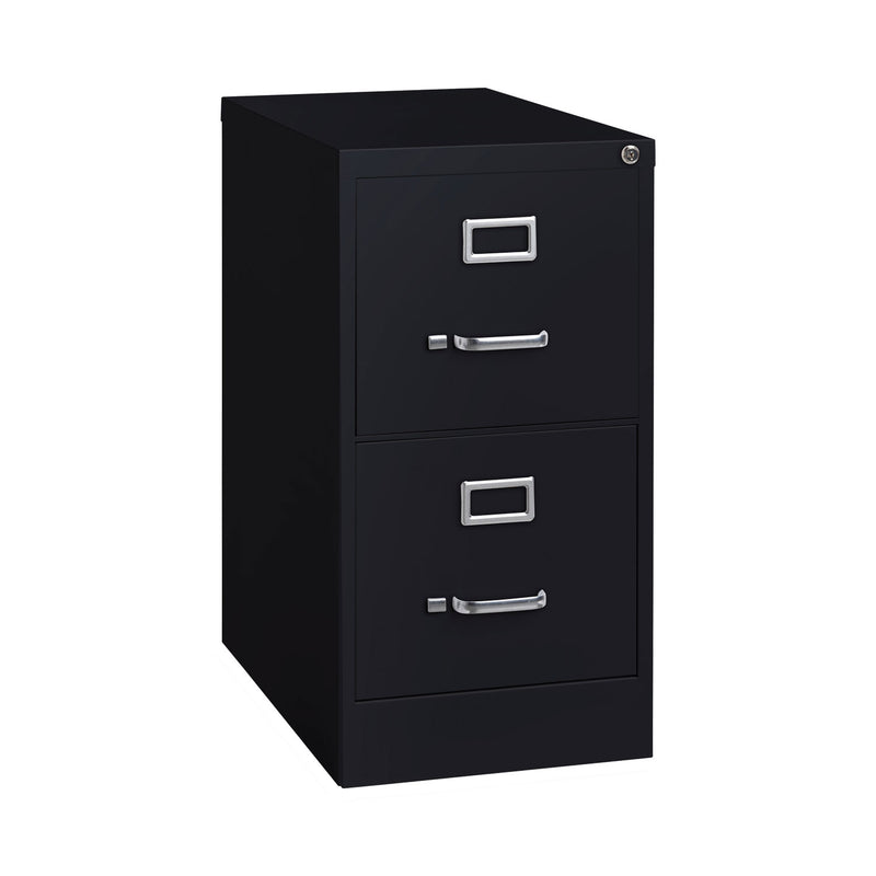 Hirsh Industries Vertical Letter File Cabinet, 2 Letter-Size File Drawers, Black, 15 x 22 x 28.37