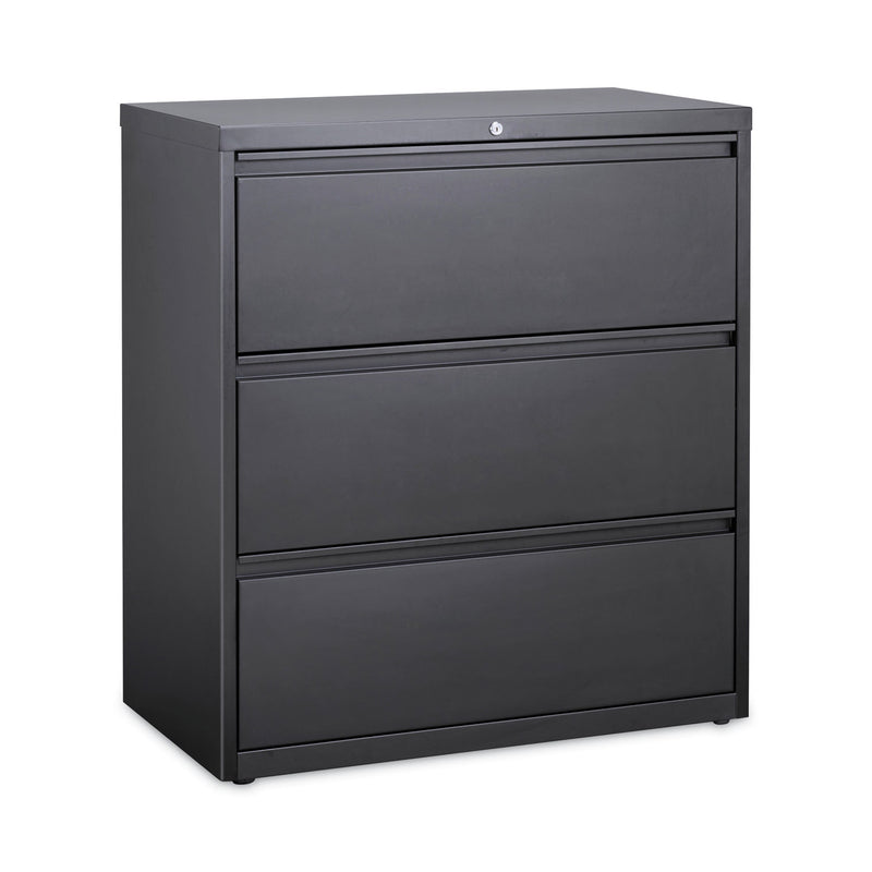 Hirsh Industries Lateral File Cabinet, 3 Letter/Legal/A4-Size File Drawers, Charcoal, 36 x 18.62 x 40.25