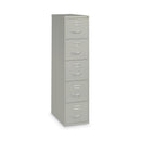 Hirsh Industries Vertical Letter File Cabinet, 4 Letter-Size File Drawers, Light Gray, 15 x 26.5 x 61.37