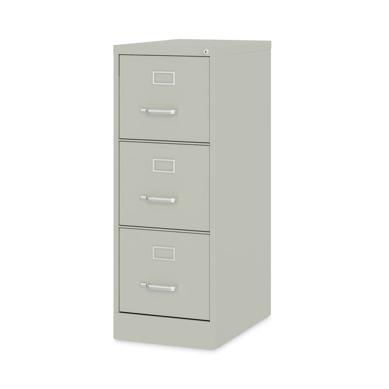 Hirsh Industries Vertical Letter File Cabinet, 3 Letter-Size File Drawers, Light Gray, 15 x 22 x 40.19