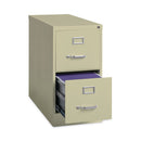 Hirsh Industries Vertical Letter File Cabinet, 2 Letter-Size File Drawers, Putty, 15 x 26.5 x 28.37