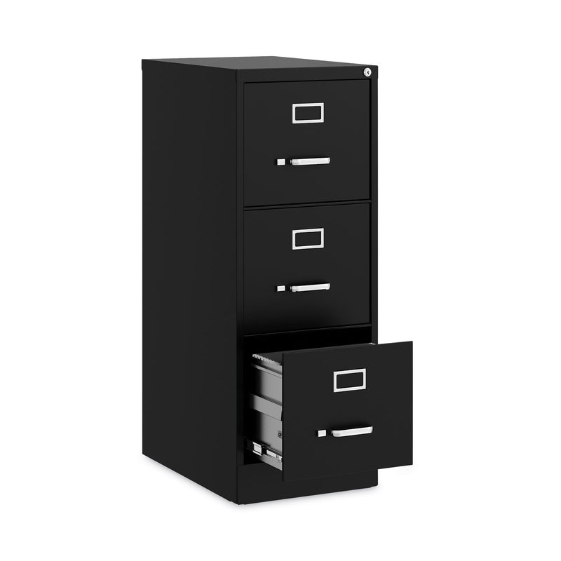 Hirsh Industries Vertical Letter File Cabinet, 3 Letter-Size File Drawers, Black, 15 x 22 x 40.19