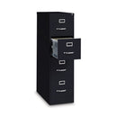 Hirsh Industries Vertical Letter File Cabinet, 4 Letter-Size File Drawers, Black, 15 x 26.5 x 52