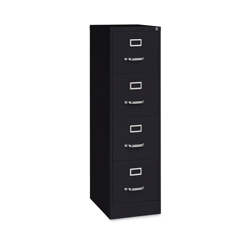 Hirsh Industries Vertical Letter File Cabinet, 4 Letter-Size File Drawers, Black, 15 x 22 x 52