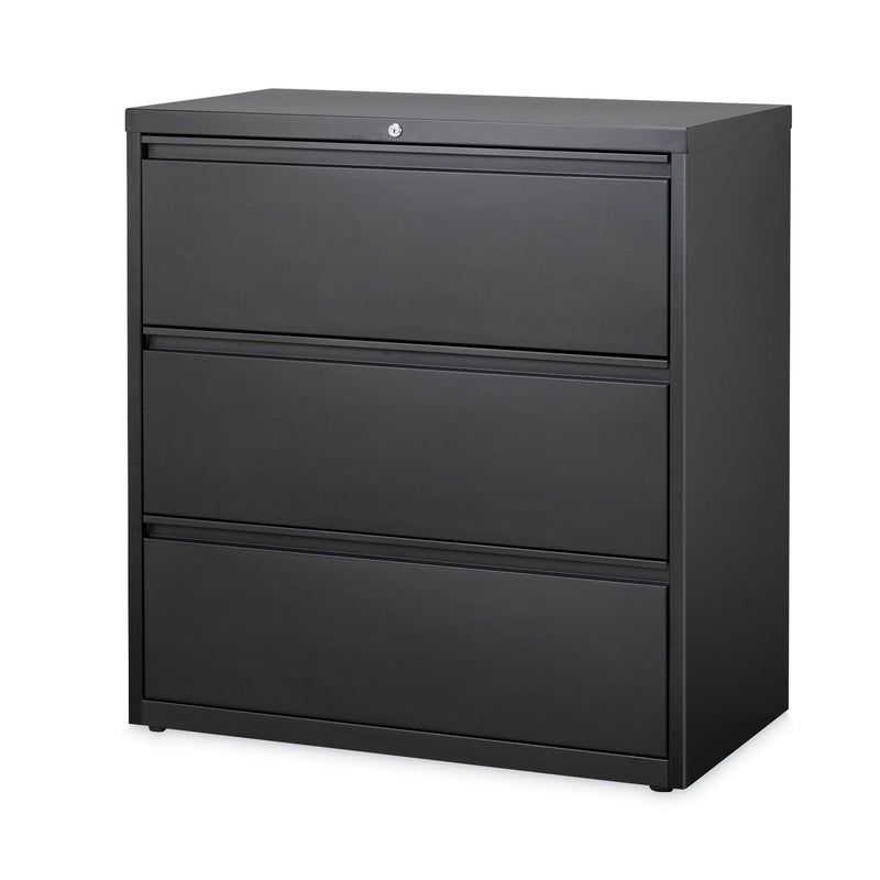 Hirsh Industries Lateral File Cabinet, 3 Letter/Legal/A4-Size File Drawers, Black, 36 x 18.62 x 40.25