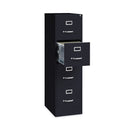 Hirsh Industries Vertical Letter File Cabinet, 4 Letter-Size File Drawers, Black, 15 x 22 x 52