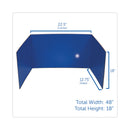 Flipside Study Carrel, 48 x 18, Assorted Colors, 24/Pack