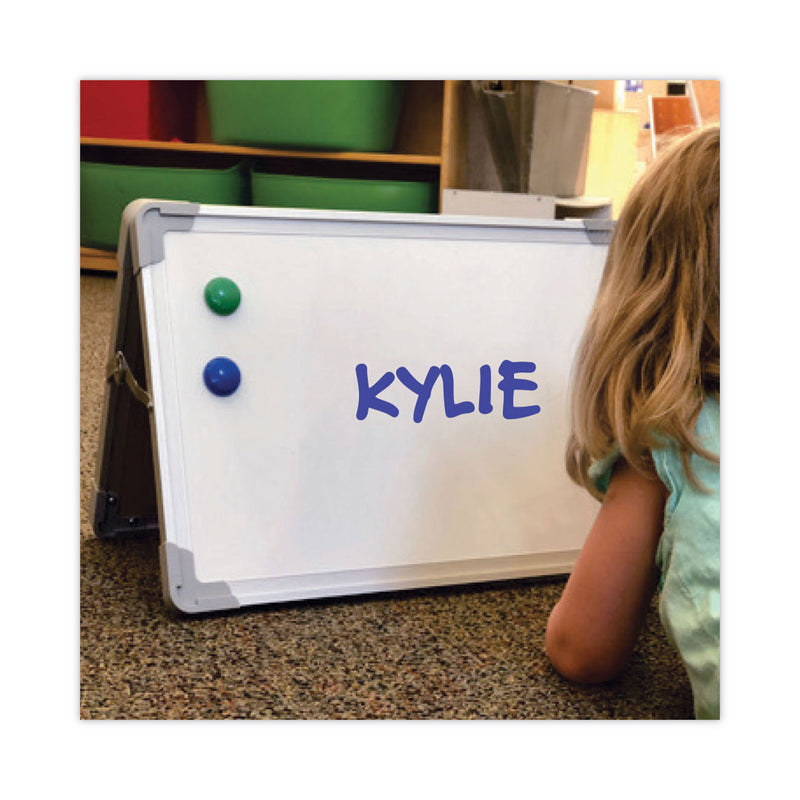 Flipside Dual-Sided Desktop Dry Erase Board, 18 x 12, White Surface with Aluminum Frame