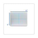 Flipside Graphing Two-Sided Dry Erase Board, 12 x 9, XY Axis Front, White Back, 12/Pack