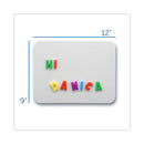 Flipside Magnetic Dry Erase Board Set, 12 x 9, White, Black Markers, 12/Pack