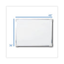 Flipside Framed Dry Erase Board, 48 x 36, White, Silver Aluminum Frame