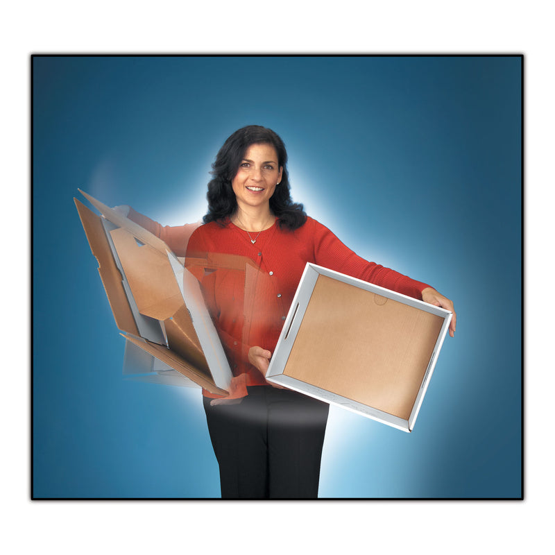 Bankers Box STOR/FILE Medium-Duty 100% Recycled Storage Boxes, Letter/Legal Files, 12" x 16.25" x 10.5", Kraft, 20/Carton