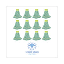 Boardwalk EcoMop Looped-End Mop Head, Recycled Fibers, Medium Size, Green, 12/Carton