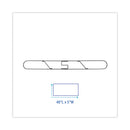 Boardwalk Clip-On Dust Mop Frame, 48w x 5d, Zinc Plated