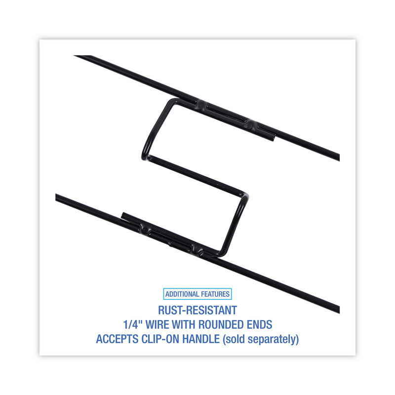 Boardwalk Clip-On Dust Mop Frame, 60w x 5d, Zinc Plated