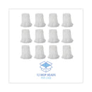 Boardwalk Mop Head, Value Standard Head, Rayon Fiber, Cut-End, Size No. 16, White, 12/Carton