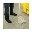 Boardwalk Handle/Deck Mops, 16 oz White Cotton Head, 48" Oak Wood Handle