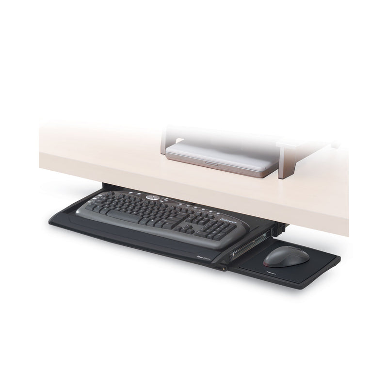 Fellowes Deluxe Keyboard Drawer, 20.5w x 11.13d, Black