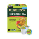 Bigelow Tropical Iced Green Tea, K-Cup, 0.10 oz, 22/Box