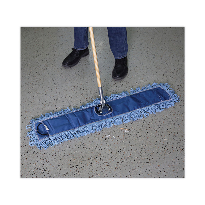 Boardwalk Clip-On Dust Mop Frame, 36w x 5d, Zinc Plated