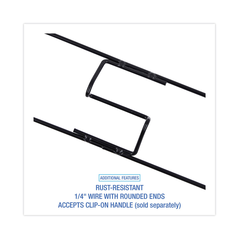 Boardwalk Clip-On Dust Mop Frame, 36w x 5d, Zinc Plated