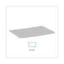 Boardwalk Light Duty Scour Pad, White, 6 x 9, White, 20/Carton