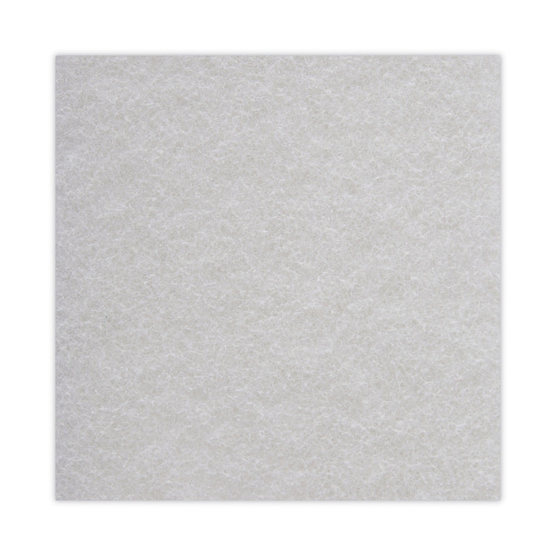 Boardwalk Light Duty Scour Pad, White, 6 x 9, White, 20/Carton