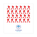 Boardwalk Trigger Sprayer 250, 8" Tube, Fits 16-24 oz Bottles, Red/White, 24/Carton