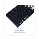 Boardwalk Commode Mat 2.0, Rubber, 22.88 x 22, Black/White, 6/Carton