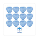 Boardwalk Gem Urinal Screens, Cotton Blossom Scent, Blue, 12/Box