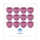 Boardwalk Gem Urinal Screens, Spiced Apple Scent, Red, 12/Box