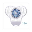 Boardwalk Urinal Screen with Non-Para Cleaner Block, Green Apple Scent, 3.25 oz, Blue/White, 12/Box