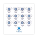 Boardwalk Urinal Screen with Non-Para Cleaner Block, Green Apple Scent, 3.25 oz, Blue/White, 12/Box