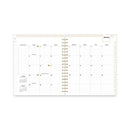 Blue Sky Day Designer Daily/Monthly Frosted Planner, Rugby Stripe Artwork, 10x8, Black/White Cover, 12-Month (July to June): 2022-2023