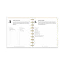 Blue Sky Day Designer Daily/Monthly Frosted Planner, Rugby Stripe Artwork, 10x8, Black/White Cover, 12-Month (July to June): 2022-2023