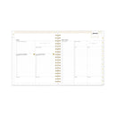 Blue Sky Day Designer Daily/Monthly Frosted Planner, Rugby Stripe Artwork, 10x8, Black/White Cover, 12-Month (July to June): 2022-2023