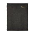Brownline CoilPro Weekly Appointment Book in Columnar Format, 11 x 8.5, Black Cover, 12-Month (Jan to Dec): 2023