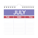 AT-A-GLANCE Academic Year Monthly Wall Calendar with Ruled Daily Blocks, 15.5 x 22.75, White Sheets, 12-Month (July to June): 2022-2023