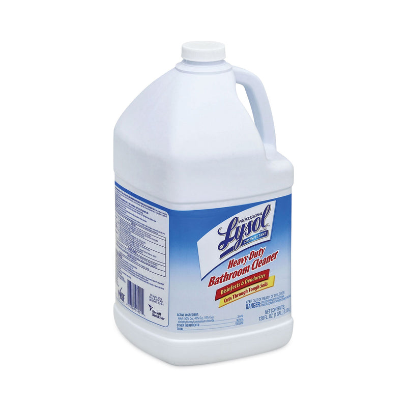 Professional LYSOL Disinfectant Heavy-Duty Bathroom Cleaner Concentrate, 1 gal Bottle, 4/Carton
