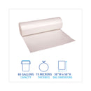 Boardwalk High-Density Can Liners, 60 gal, 19 microns, 38" x 58", Natural, 150/Carton
