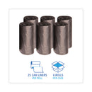 Boardwalk High-Density Can Liners, 45 gal, 19 microns, 40" x 46", Black, 150/Carton