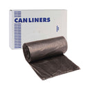 Boardwalk High-Density Can Liners, 45 gal, 19 microns, 40" x 46", Black, 150/Carton