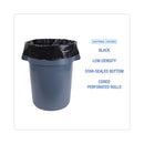 Boardwalk Industrial Drum Liners Rolls, 60 gal, 2.7 mil, 38 x 63, Black, 1 Roll of 50 Bags